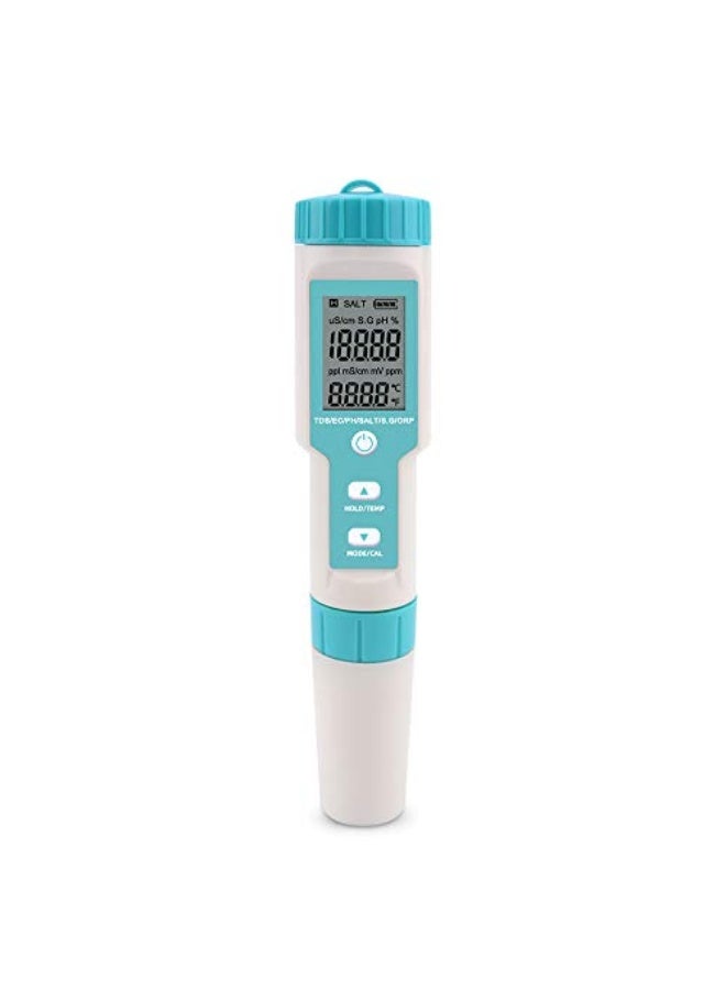 Generic Ametoys 7 in 1 PH/TDS/EC/ORP/S.G/Salinity/Temperature Multi-Parameter Pocket Water Quality Tester with Electrode Replaceable C-600 PH Meter for Pools Drinking Water Aquariums  - Image 1
