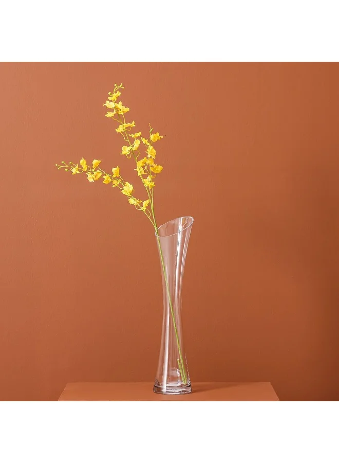 DANUBE HOME Danube Home Vetro Wide Mouth Clear Glass Vase - 14X40Cm Elegant Multi Color Home Decor Collection For Fresh Flowers & Stylish Decoration Decorative Home Accessories