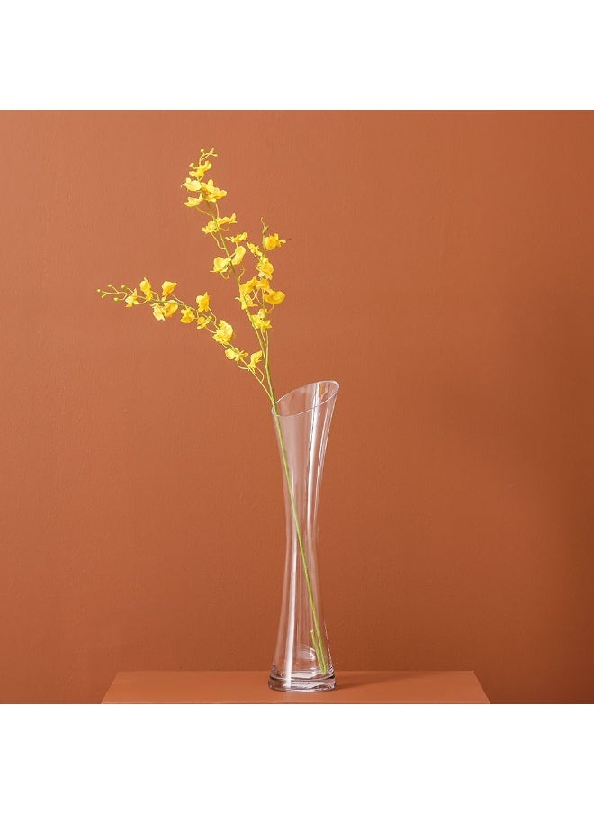 DANUBE HOME Danube Home Vetro Wide Mouth Clear Glass Vase - 14X40Cm Elegant Multi Color Home Decor Collection For Fresh Flowers & Stylish Decoration Decorative Home Accessories  - Image 3