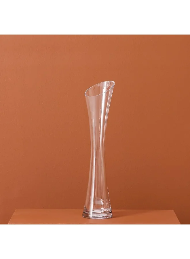 DANUBE HOME Danube Home Vetro Wide Mouth Clear Glass Vase - 14X40Cm Elegant Multi Color Home Decor Collection For Fresh Flowers & Stylish Decoration Decorative Home Accessories