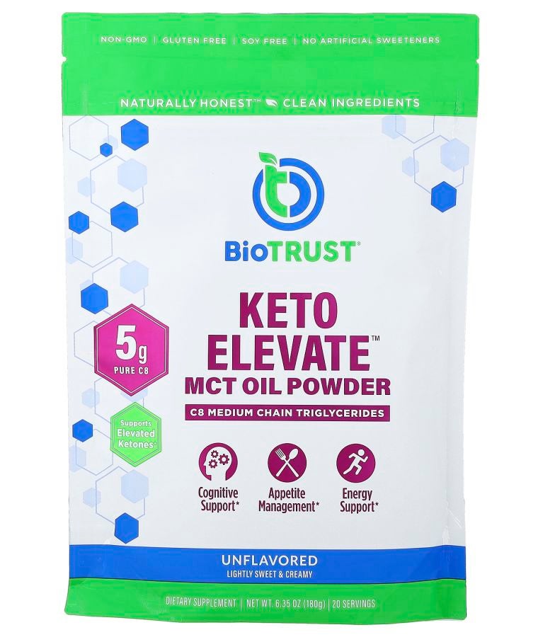 BioTrust Keto Elevate™ MCT Oil Powder Unflavored 6.35 oz (180 g)