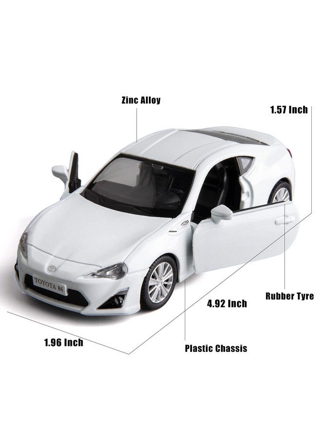 RMZ City 1:36 Diecasting Alloy Car Model Toyota 86 Toy Car, Pull Back Vehicles Toy Car for Toddlers Kids Boys Girls Gift White - Image 2
