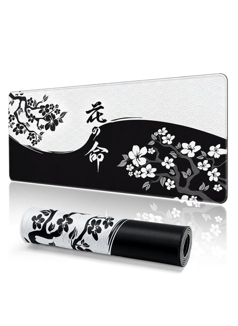 ETZ Mouse Pad Gaming Large Desk Pad (30cm x 70cm x 2mm) Washable Keyboard Pad Laptop Desk Mat, Japanese Mouse Pad with Anti-Slip Rubber Base, Extended Mouse Pad for Office & Home