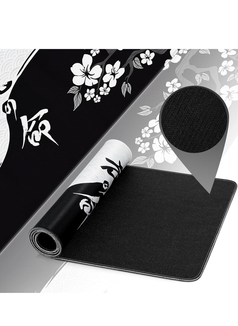Generic - ETZ Mouse Pad Gaming Large Desk Pad (30cm x 70cm x 2mm) Washable Keyboard Pad Laptop Desk Mat, Japanese Mouse Pad with Anti-Slip Rubber Base, Extended Mouse Pad for Office & Home - Image 1