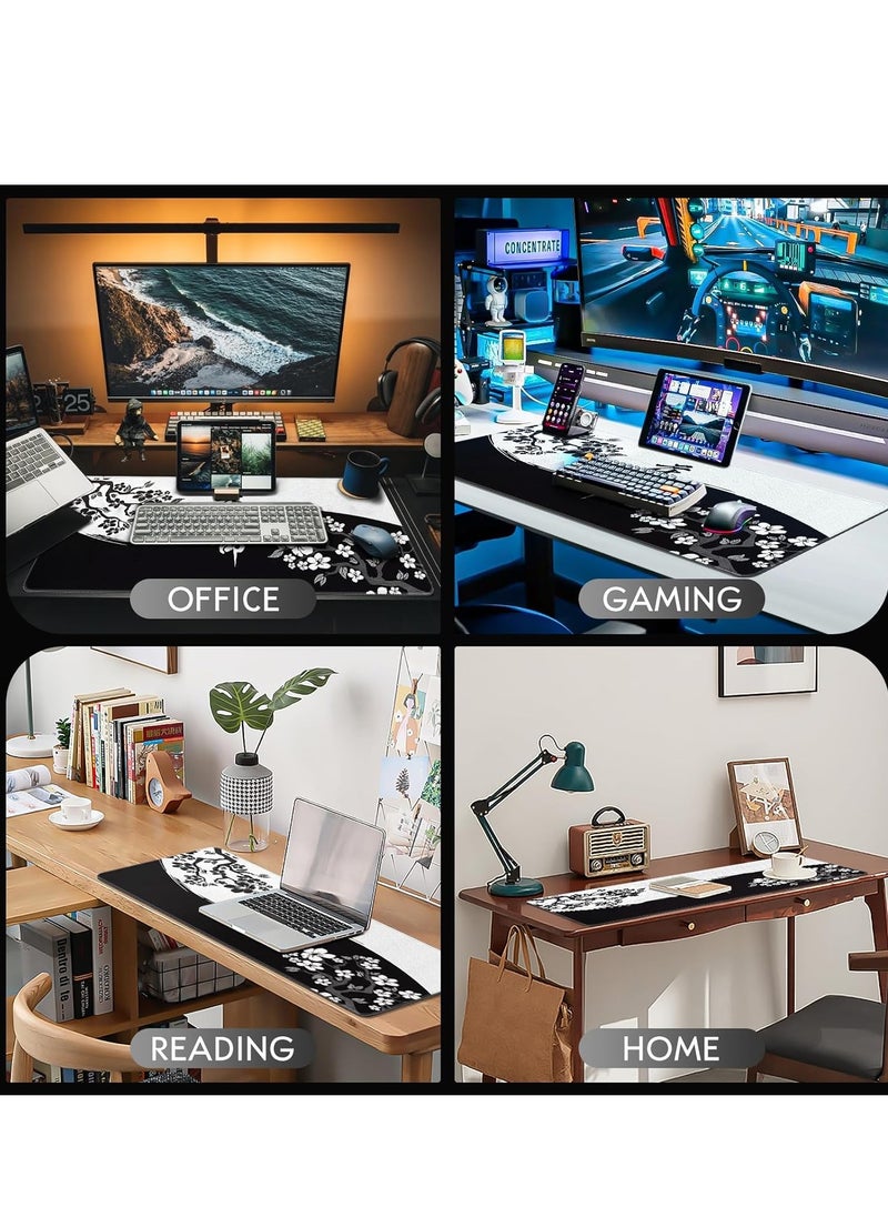 Generic - ETZ Mouse Pad Gaming Large Desk Pad (30cm x 70cm x 2mm) Washable Keyboard Pad Laptop Desk Mat, Japanese Mouse Pad with Anti-Slip Rubber Base, Extended Mouse Pad for Office & Home - Image 1
