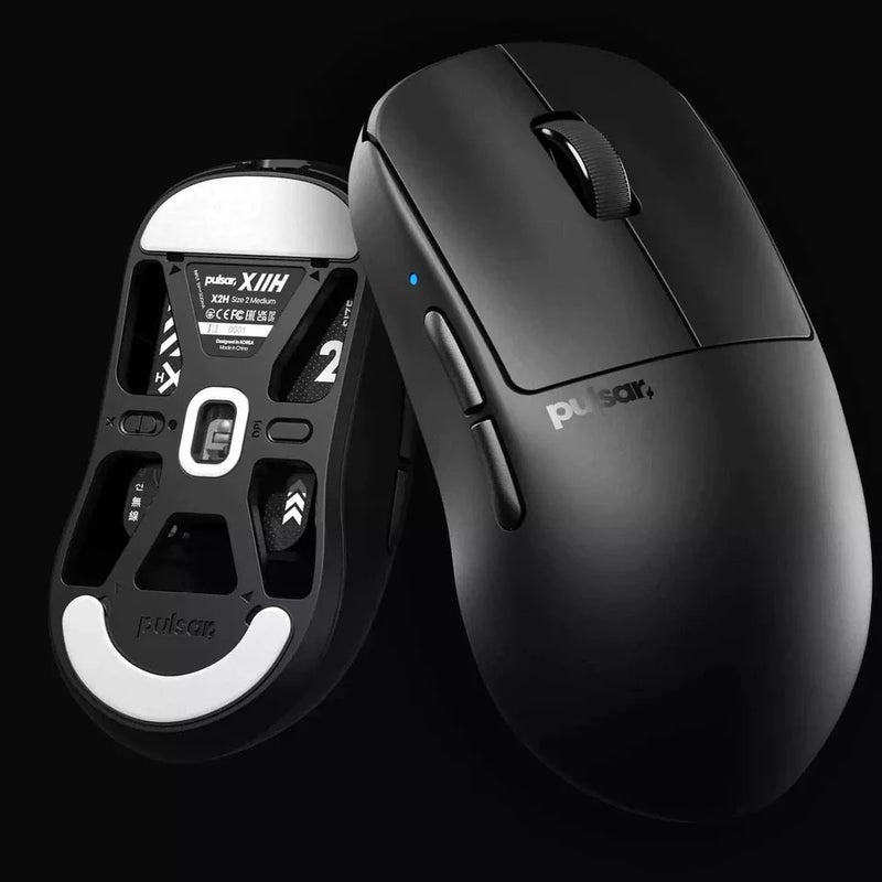 بولسار ماوس Pulsar X2H V3 Lightweight Wireless Gaming Mouse, PAW3395 Sensor, Black Transparent, 2.4G, for PC and Laptop - Image 4