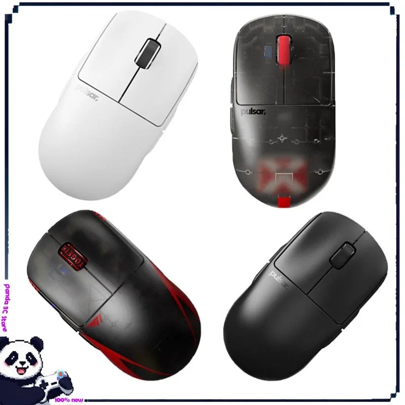بولسار ماوس Pulsar X2H V3 Lightweight Wireless Gaming Mouse, PAW3395 Sensor, Black Transparent, 2.4G, for PC and Laptop - Image 2