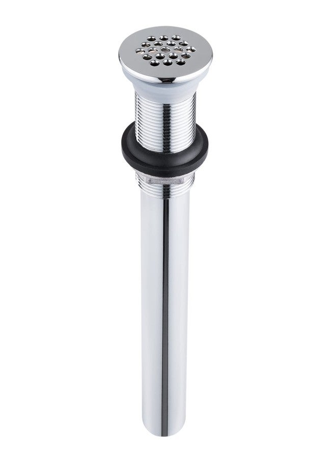 Artiwell Grid Drain Strainer Assembly Without Overflow for Bathroom Sink, C.O. Plug Grid Lavatory Drain, Bathroom Sink Grid Strainer , Chrome Plated - Image 1