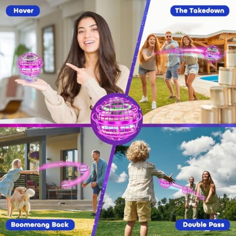 Tikduck Flying Orb Ball 2026 Toys Soaring Hover Boomerang Spinner Hand Controlled Mini Drone Cosmic Globe Spinning Outdoor Fly Toy Birthday Gift Cool Stuff for Boys Girls 6 7 8 9 10+ Year Old - Image 2