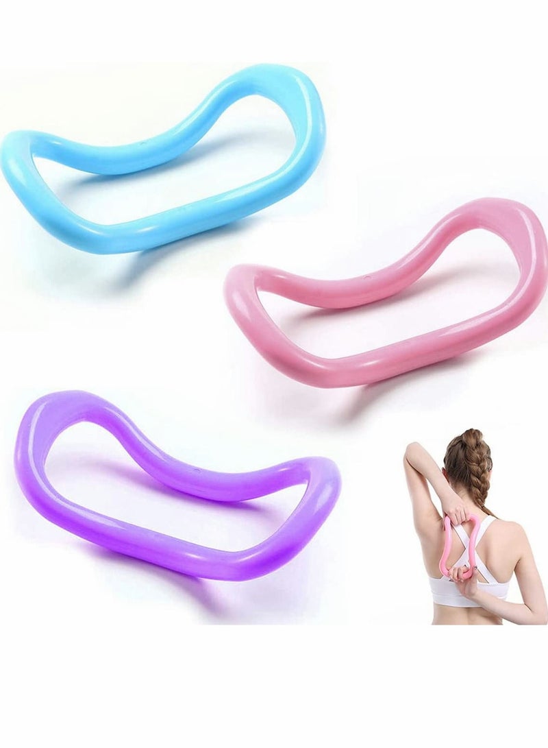 Y&D Yoga Ring Pilates Training 3 Pieces Stretch for Relax Back and Leg Home Workouts Gym Stretches Strengthen Chest Thighs Arms Core  - Image 1