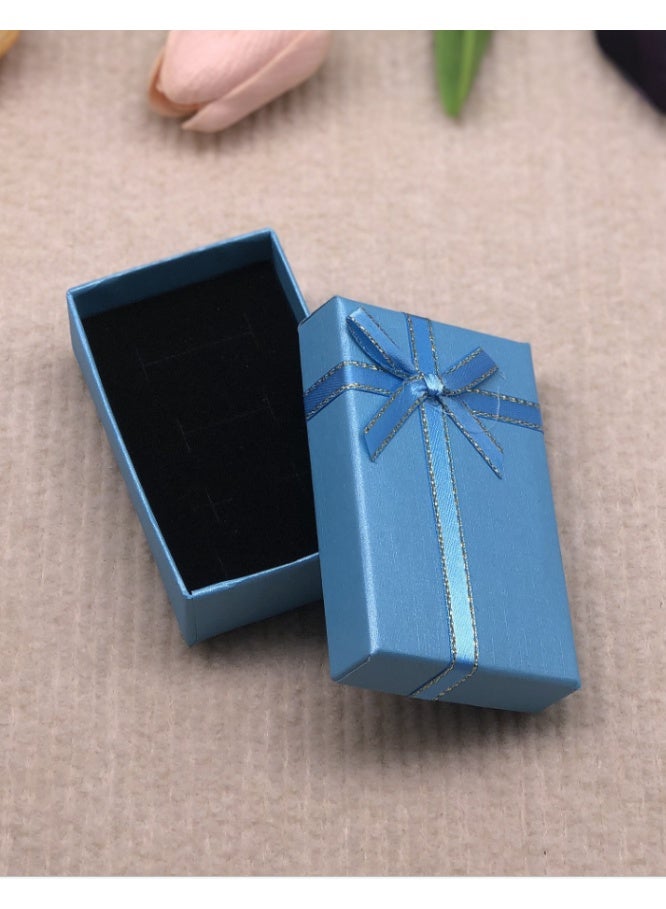 12-Pack Cardboard Jewelry Gift Box Set, Empty Gift Boxes with Lids and Ribbon Bows, Assorted Colors Small Display Boxes for Earrings, Necklaces, Rings & Bracelets, Perfect for Gifting & Storage - Image 2