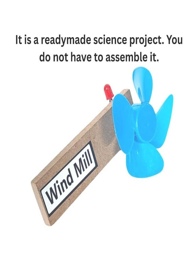 ESPtronics DIY Wind Mill Physics Project Science Experiment Pre Assembled Working Model Toys Kit for School Kids - Image 5