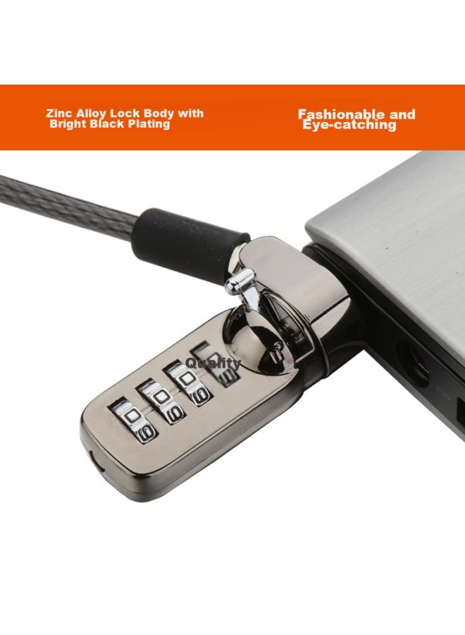 Nvv Laptop Lock, Anti-theft Lock, Security Password Lock, Standard Lock Hole, Compatible With Lenovo, Hp, Asus, Thinkpad, Shenzhou, Msi, Universal Lock, Nl-7 - Image 4