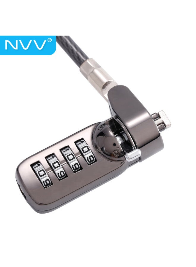 Nvv Laptop Lock, Anti-theft Lock, Security Password Lock, Standard Lock Hole, Compatible With Lenovo, Hp, Asus, Thinkpad, Shenzhou, Msi, Universal Lock, Nl-7 - Image 1