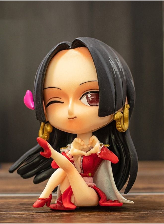null - Set of 2 Anime One Piece Action Figure Set, Sanji and Boa·Hancock Figure, Collectible Model Statue Figure Toy, High Quality Cartoon Figure Toy Suitable for Car and Table Decoration - Image 1