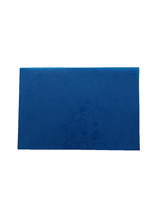 Kuber Industries Fridge Combo Set | 1 Piece Fridge Top Cover - 6 Piece Fridge Mats | Rangoli Print Refrigerator Top Cover | Circle Design Fridge Mat | Blue - Image 5