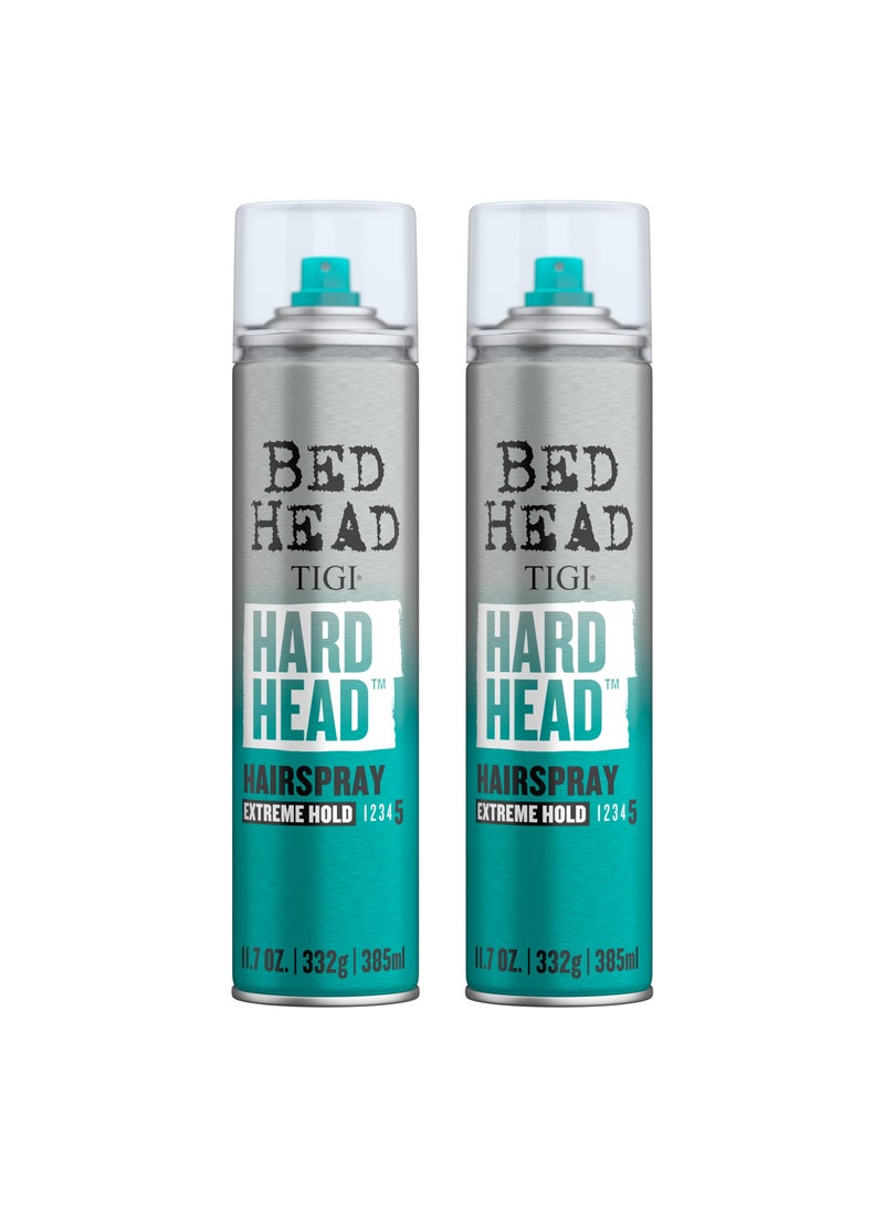 Bed Head Tigi - Hard Head Hairspray Extreme Hold - 2 Pack - Image 1