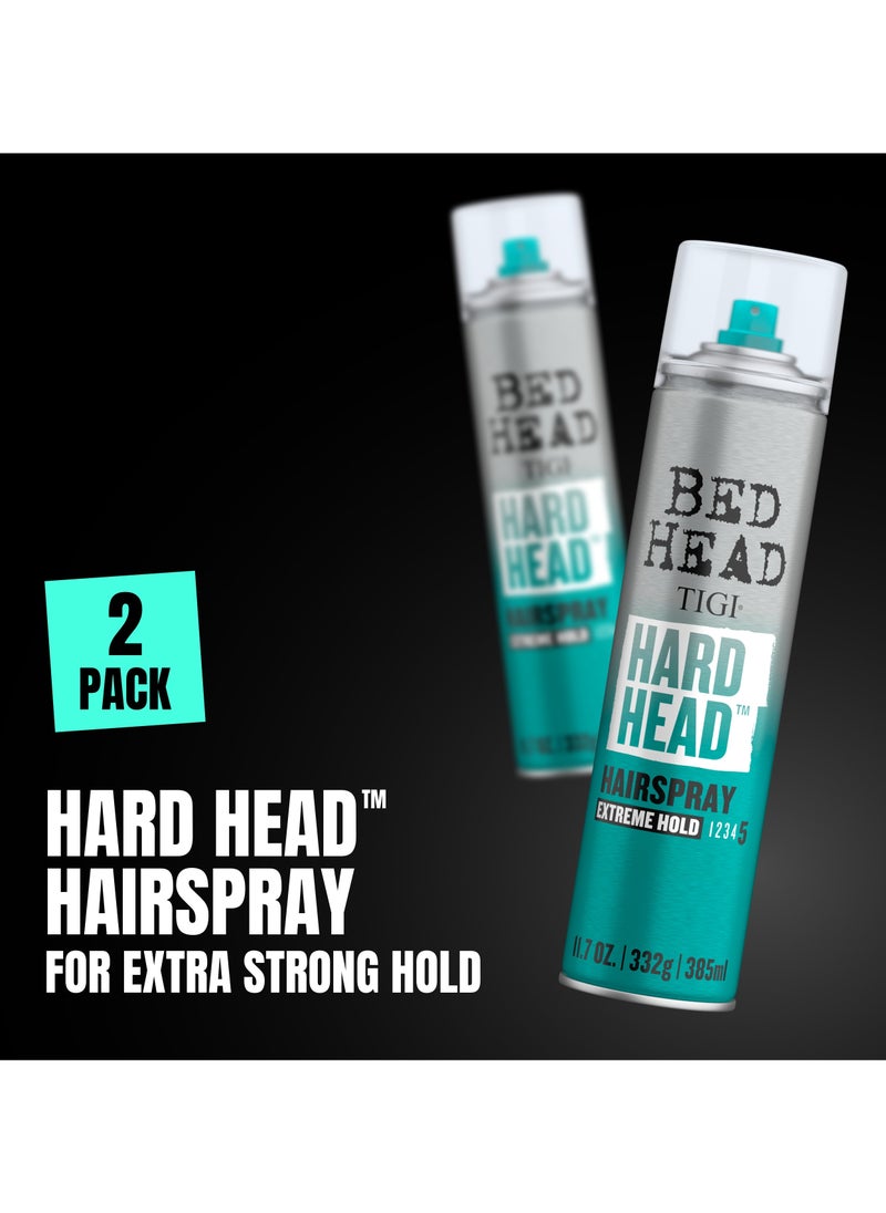 Bed Head Tigi - Hard Head Hairspray Extreme Hold - 2 Pack - Image 1