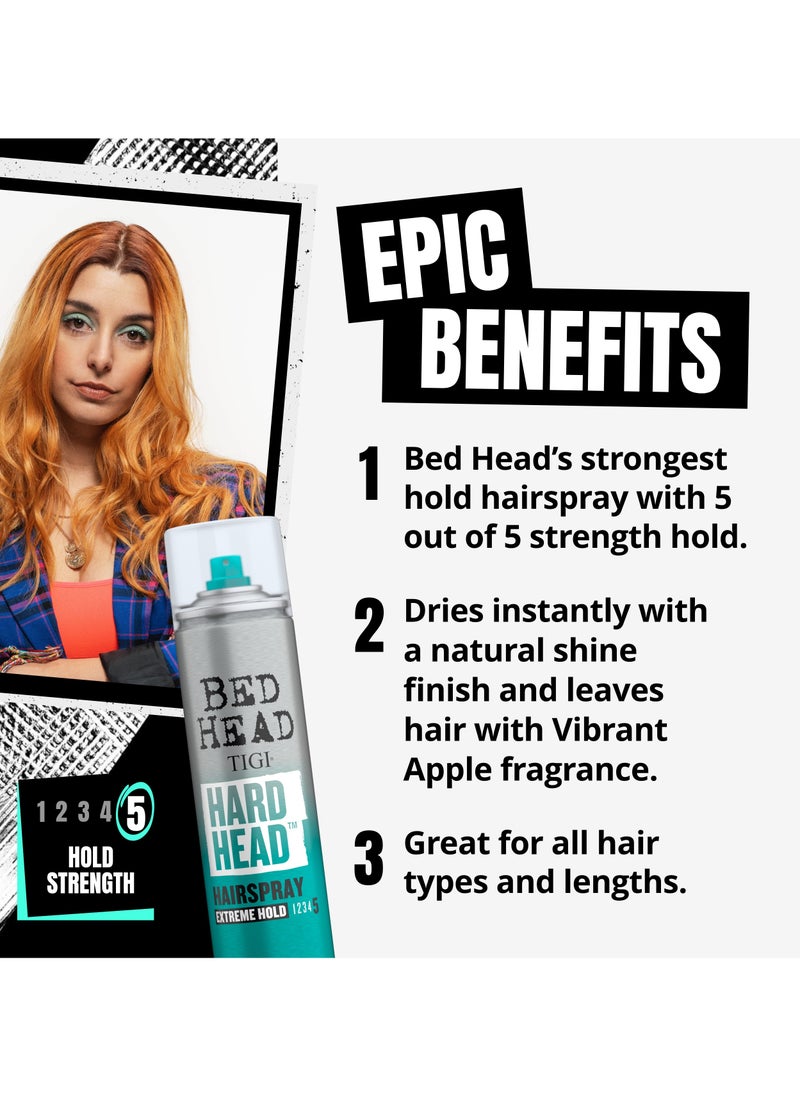 Bed Head Tigi - Hard Head Hairspray Extreme Hold - 2 Pack - Image 1