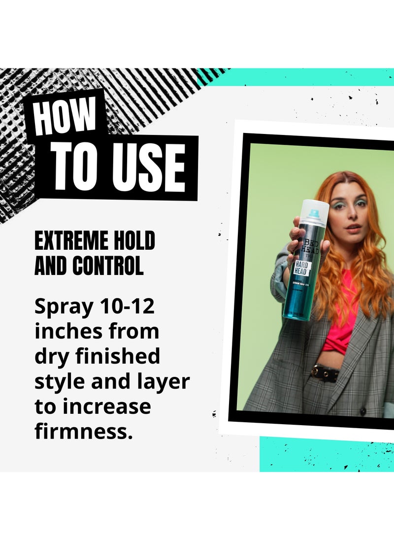 Bed Head Tigi - Hard Head Hairspray Extreme Hold - 2 Pack - Image 1