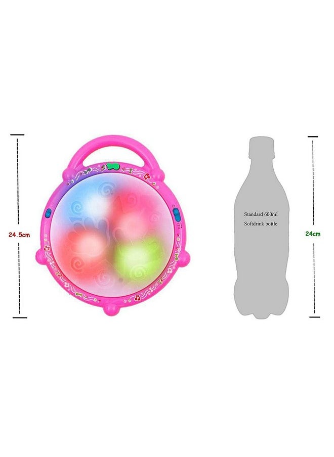 Famous Quality Famous Quality® Colorful 3D Musical Flash Drum with Lights Toys for Kids, Music Baby Toy for 3 Years and up, Multicolour  - Image 3