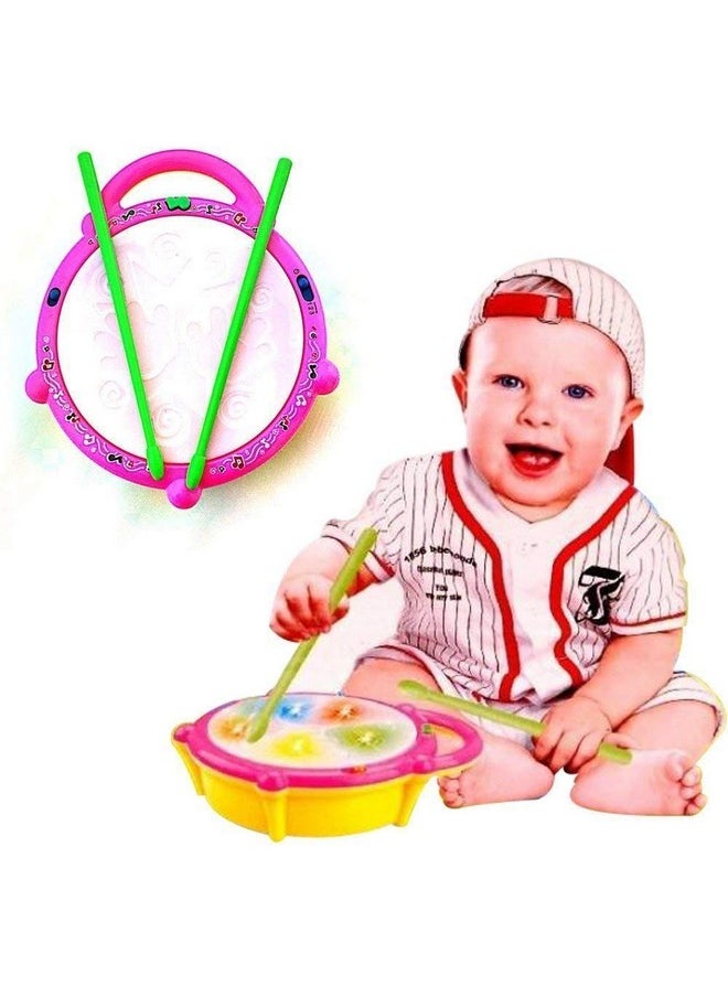 Famous Quality Famous Quality® Colorful 3D Musical Flash Drum with Lights Toys for Kids, Music Baby Toy for 3 Years and up, Multicolour  - Image 2