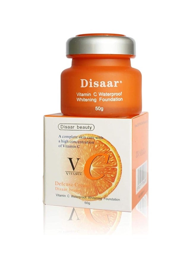 Disaar - Vitamin C Waterproof Whitening Foundation Orange 50grams - Image 1