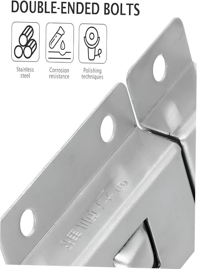 DIKPUL GROUP Stainless Steel Door Spring Lock, Push Button Spring Loaded Latch, Ring-Pull Spring Loaded auto Sliding latches with Security Hardware Tool & Accessories - Image 5