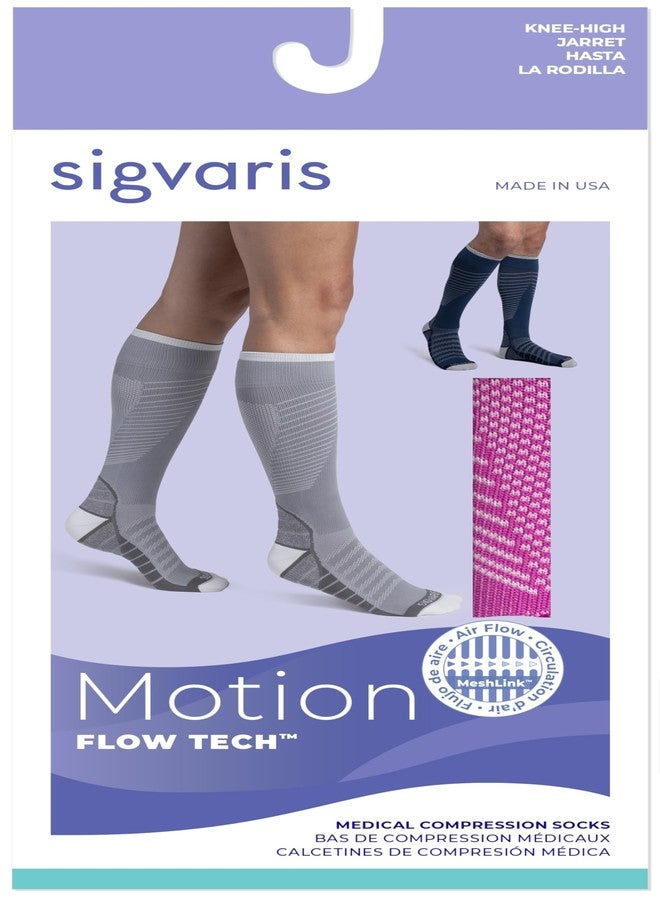 sigvaris Unisex Motion Flow Tech Compression Socks 20-30mmHg - for Men & Women - Graduated Stockings for Varicose Veins, Edema, Athletes, Pregnancy, Travel, Nurses, Runners & DVT - Black - Large Long - Image 5