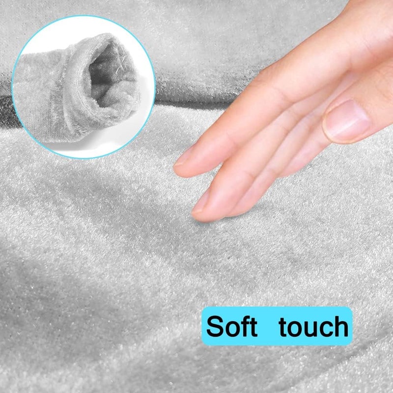 lyfLux 5Pcs Refrigerator Door Handle Covers, Washable Kitchen Appliance Decor Handles Fridge Oven Microwave Dishwasher Antiskid Protector Keep Off Liquid Stain Dirty Fingerprints (Gray) - Image 4