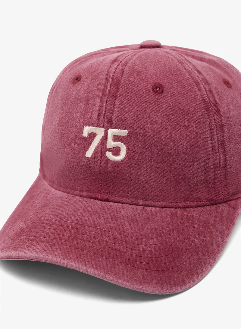 Seventy Five Curved peak cap with 75 logo