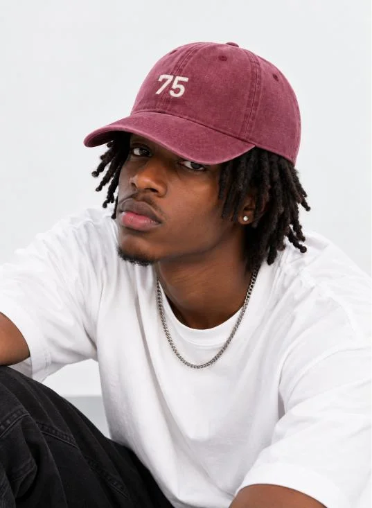 Seventy Five Curved peak cap with 75 logo