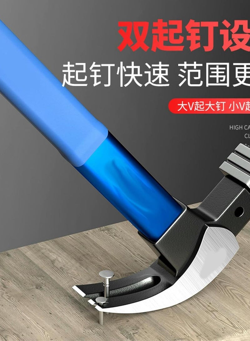 GGOOT Household Minimalist high-Carbon Steel Horn Hammer, Multifunctional Hardware tool-13OZ American Right-Angle Square Head Hammer - Image 4