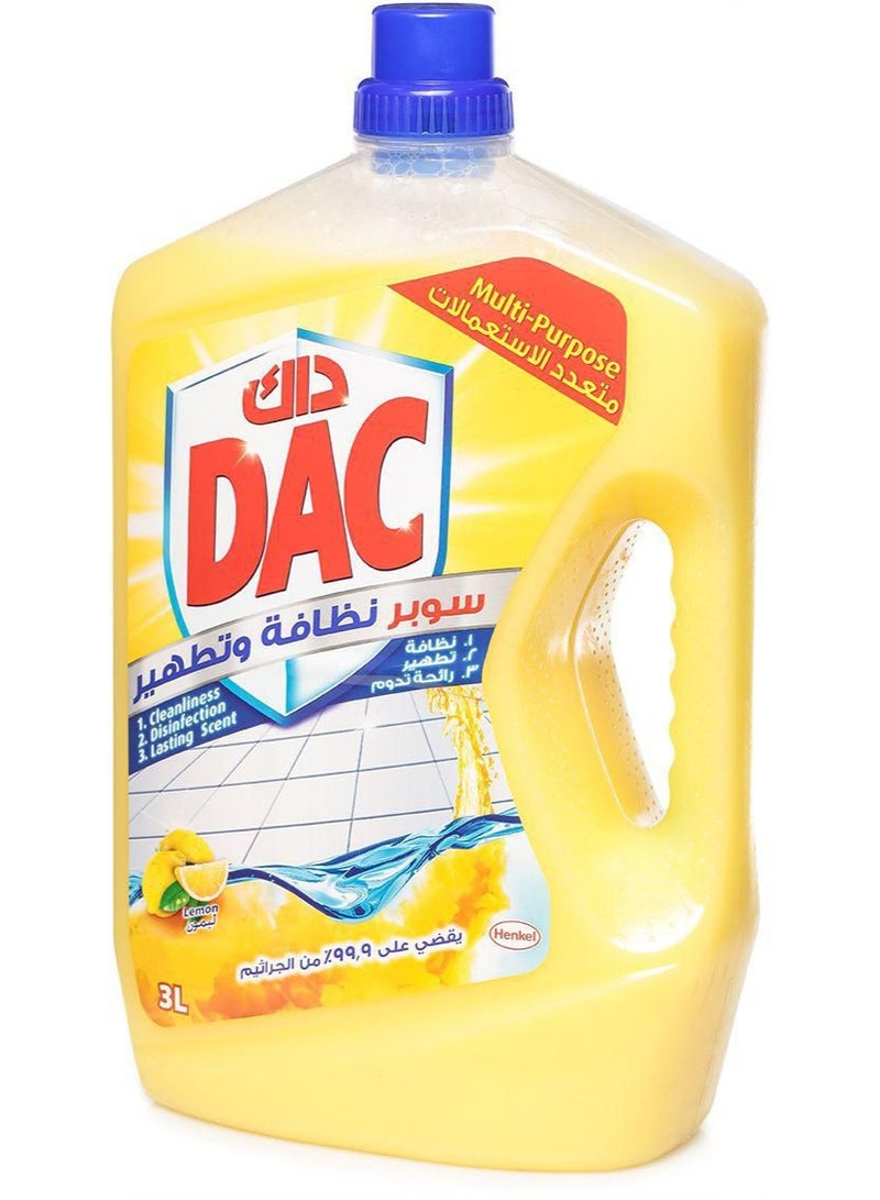 DAC Disinfectant Gold Citrus Burst – 3L (Pack of 3) - Image 1