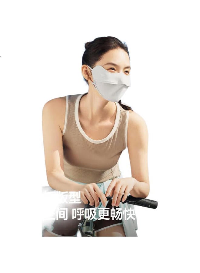 Beneunder Sunscreen Breathable Mask Women'S Sunscreen Face Shield Uv Protection Bikini Soft Moon Rice As336