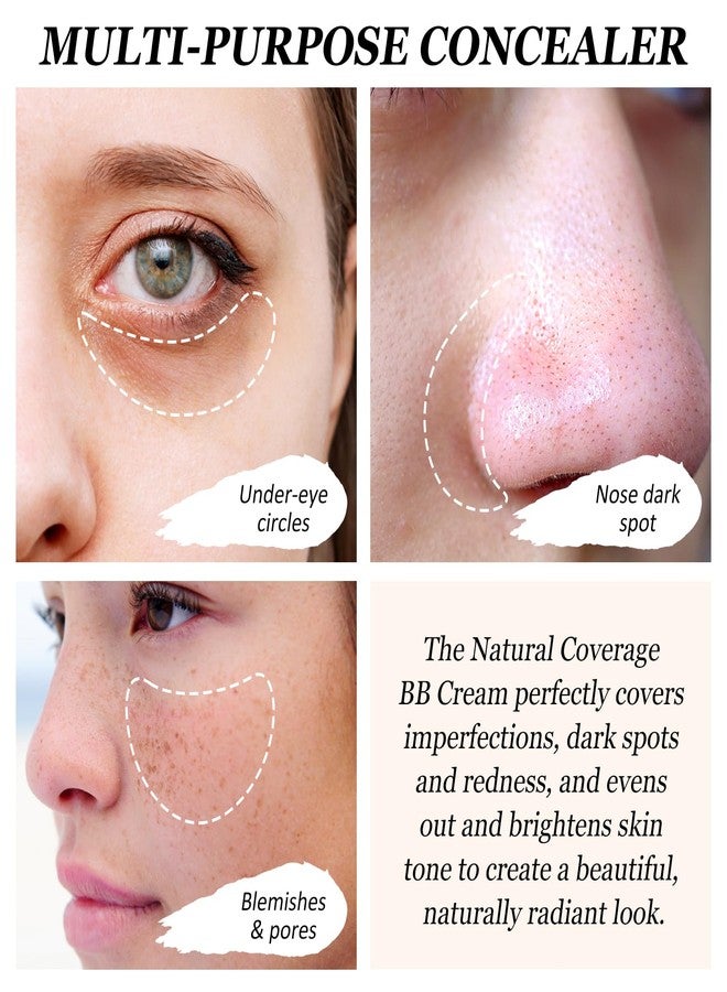 Boobeen Air Cushion BB Cream, Lightweight Moisturizing Foundation Face Makeup, Natural Matte Concealer for Dewy Finish, Conceal & Brighten Nude Base Primer Cream to Even Skin Tone, Long Lasting - Image 5