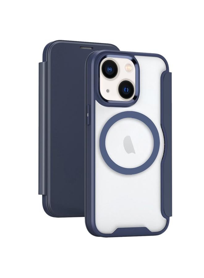 اس-توب جراب لهاتف iPhone 14 من الجلد مع خاصية منع امتصاص RFID وغطاء MagSafe القابل للطي - Image 1