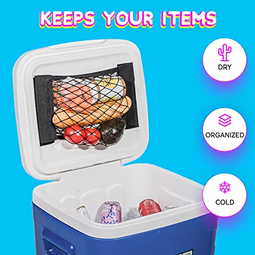 Above Sea Level Cooler Net for Dry Storage and Organization, Compatible with Yeti, Coleman, Igloo, Pelican, and Canyon Ice Chests, Removable and Washable - Image 2