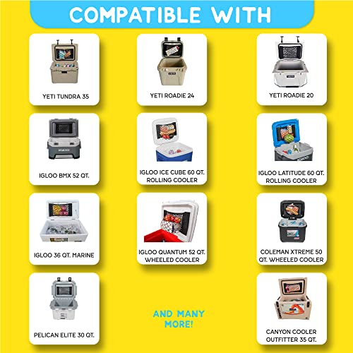 Above Sea Level Cooler Net for Dry Storage and Organization, Compatible with Yeti, Coleman, Igloo, Pelican, and Canyon Ice Chests, Removable and Washable - Image 3