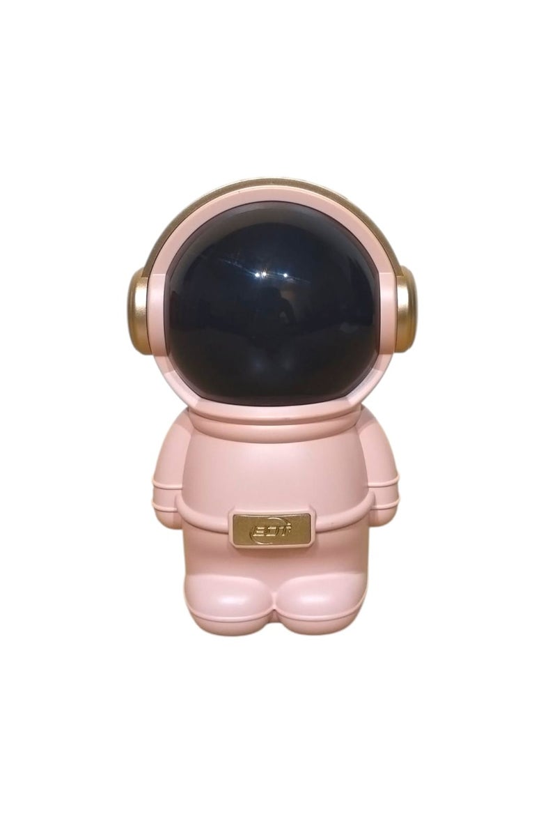 BDT AN153 Heavy Bass Speaker Astronaut RGB 7W Speaker – Type-C Charging, 6-Hour Battery Backup, Multicolor LED Lights for Ultimate Audio Experience Bluthooth Speaker (Astronaut Speaker) - Pink - Image 1