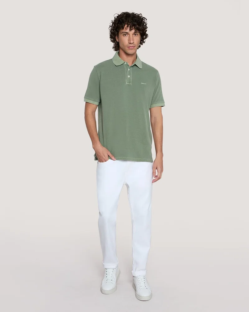 GANT  Gant Sunfaded Piqué Polo Shirt for Men | Best Price UAE