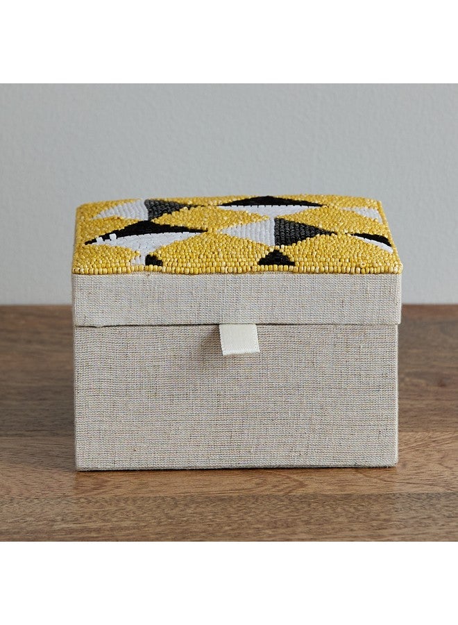 Home Box Enzo Beaded Box 13 x 13 x 8 cm  - Image 2