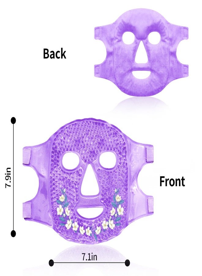 كونبيلا أقنعة كونبيلا الباردة للعينين، قناع ثلجي للوجه، كمادات ساخنة وباردة للهالات السوداء، الانتفاخ، الصداع النصفي، الصداع، التوتر، الاحمرار، أقنعة تبريد للوجه للنساء والرجال، للعناية بالبشرة - Image 4
