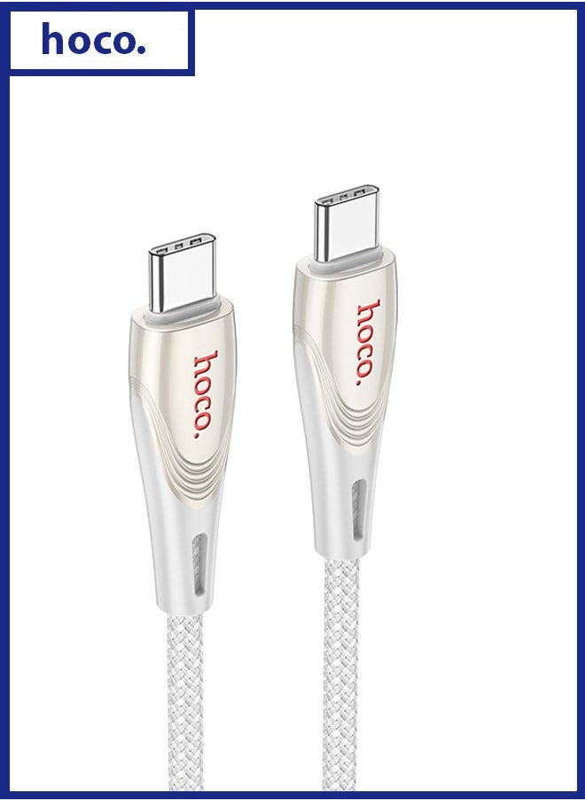 hoco. U133 Monte 60W charging data cable Type-C to Type-C  - Image 1