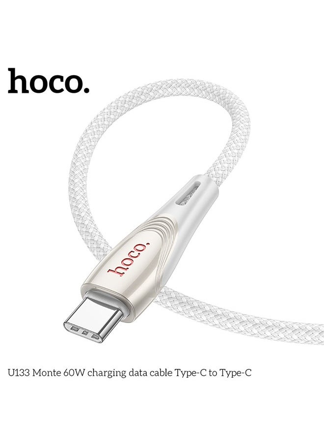 hoco. U133 Monte 60W charging data cable Type-C to Type-C  - Image 3