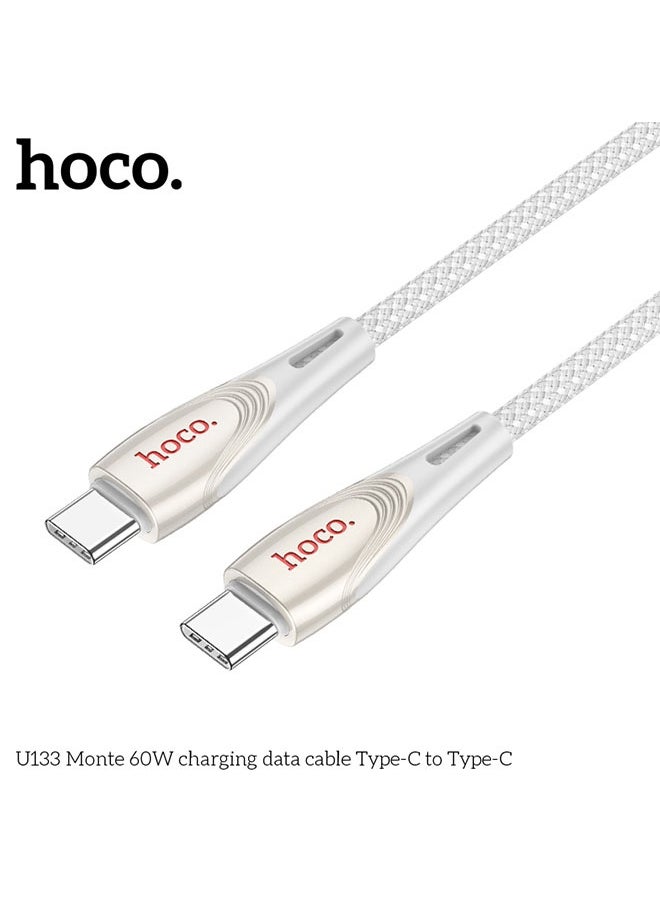 hoco. U133 Monte 60W charging data cable Type-C to Type-C  - Image 2