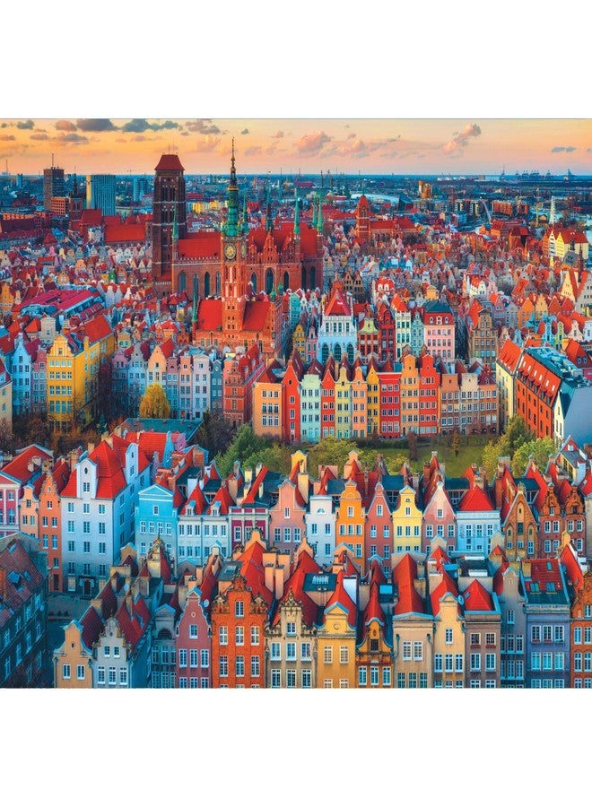 تريفل تريفيل بريميوم بلس كواليتي - أحجية الصور الفوتوغرافية: منظر لمدينة غدانسك، بولندا - 1000 قطعة، سلسلة صور فوتوغرافية فريدة، قطع متطابقة تمامًا، مناسبة للبالغين والأطفال من سن 14 عامًا فما فوق - Image 2