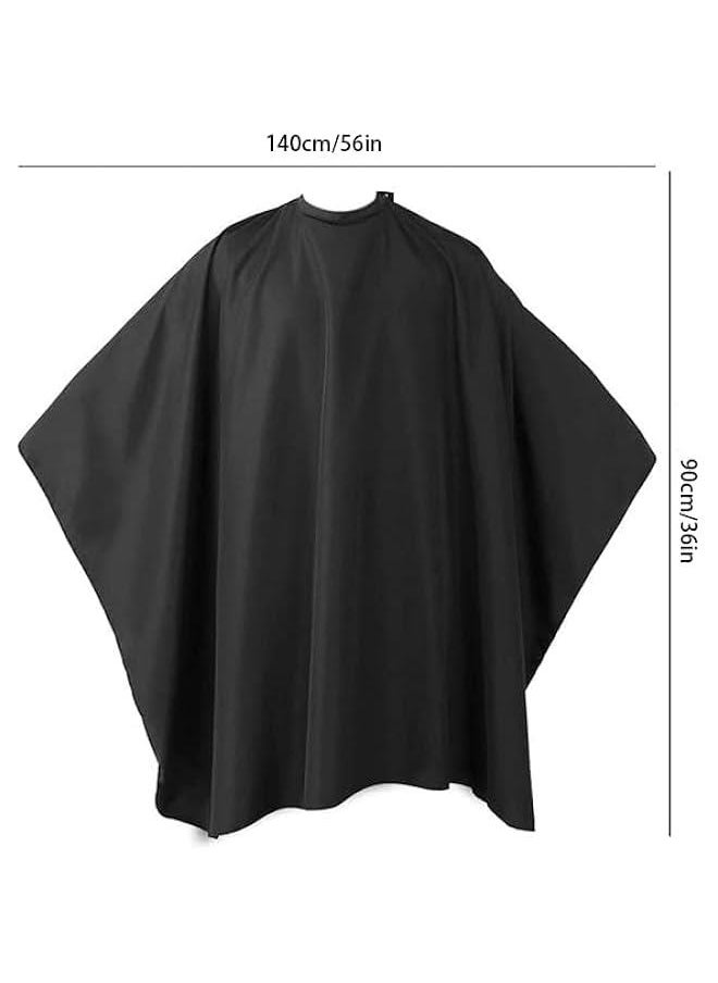 MOXO Barber Cape Waterproof Hair Cutting Cape Adjustable Salon Hairdressers Gown Cape Haircut Apron Cloth for Hair Styling Coloring Styling 140 * 90 cm(56 * 36inch).  - Image 2