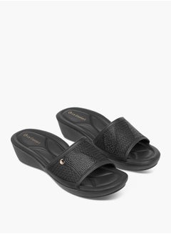 Le Confort Women Embellished Slip-On Sandals with Wedge Heels  - Image 1
