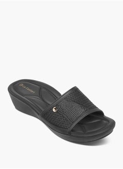 Le Confort Women Embellished Slip-On Sandals with Wedge Heels  - Image 2